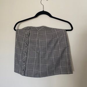 Plaid mini skirt